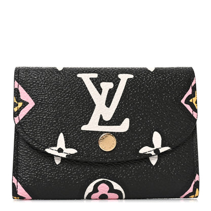 Louis Vuitton Monogram Giant Wild At Heart Rosalie Coin Purse Black 1 of 7