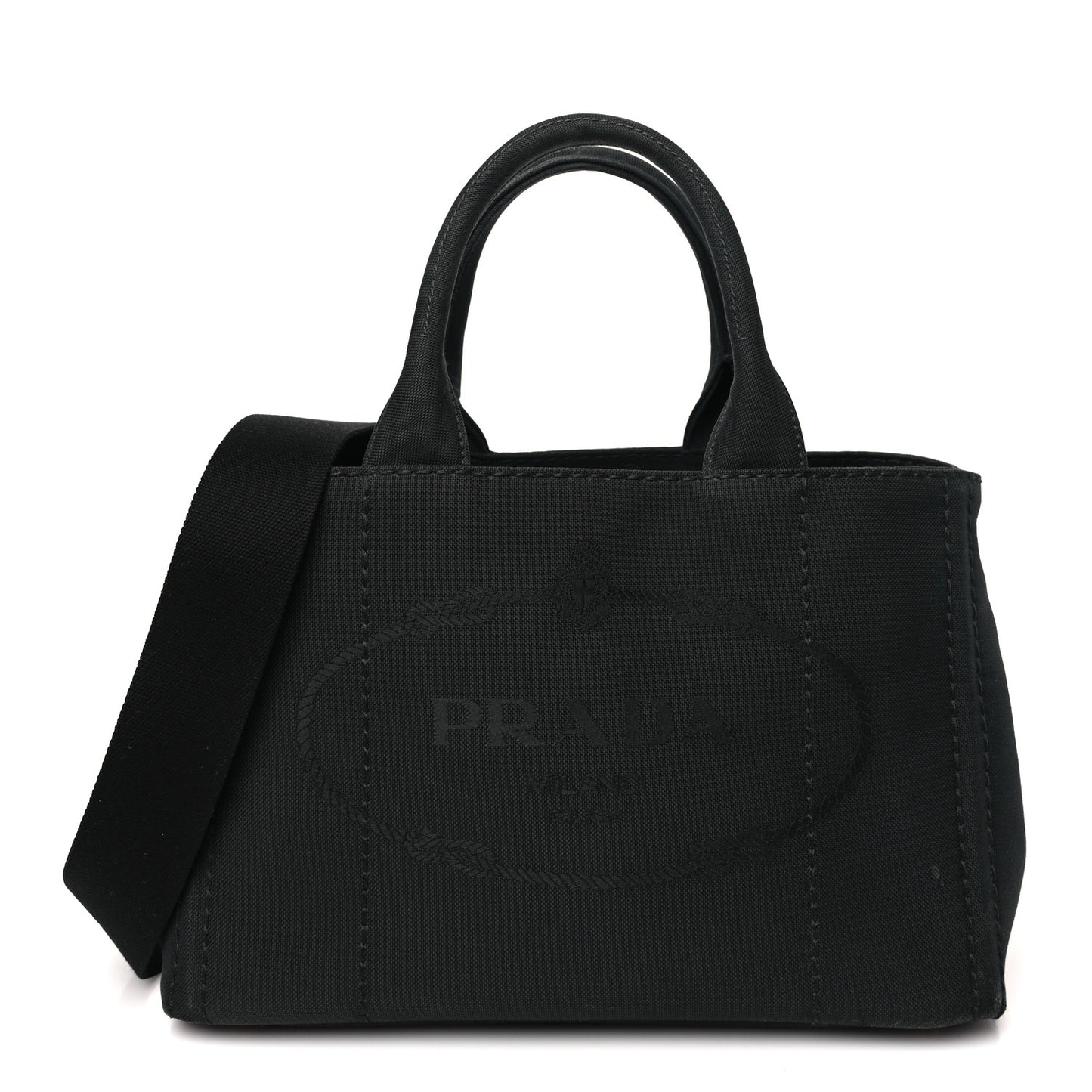 Canapa Small Logo Tote Black