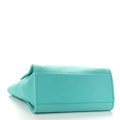 Chanel Mixed Fibers Medium Deauville Tote Turquoise 5 of 10