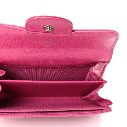 Chanel Caviar Quilted Compact Flap Wallet Pink 5 of 11