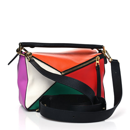 Loewe Calfskin Small Puzzle Bag Multicolor Black 3 of 14