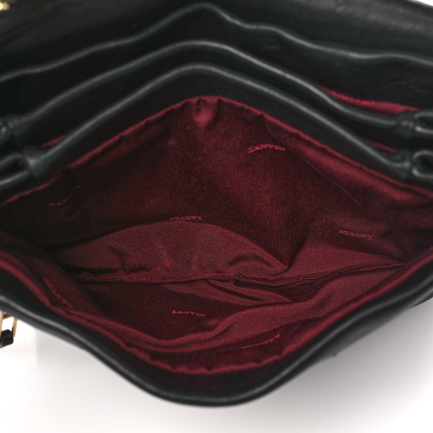 Lambskin Quilted Medium Sugar Flap Shoulder Bag Black