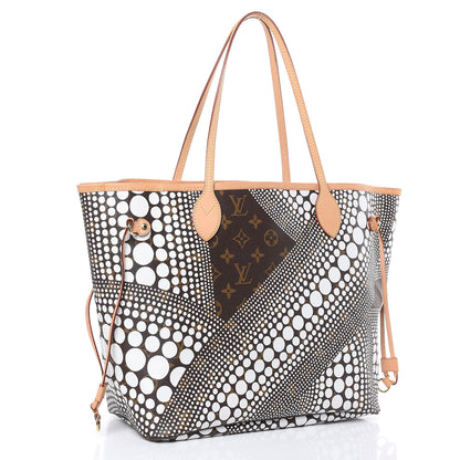 Louis Vuitton Monogram Kusama Waves Neverfull MM White 3 of 15