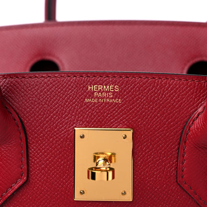 Hermes Epsom BIRKIN 30 Rouge Grenat 6 of 9