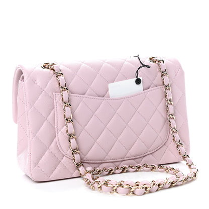 Chanel Caviar Quilted Small Double Flap Light Pink 2 of 4