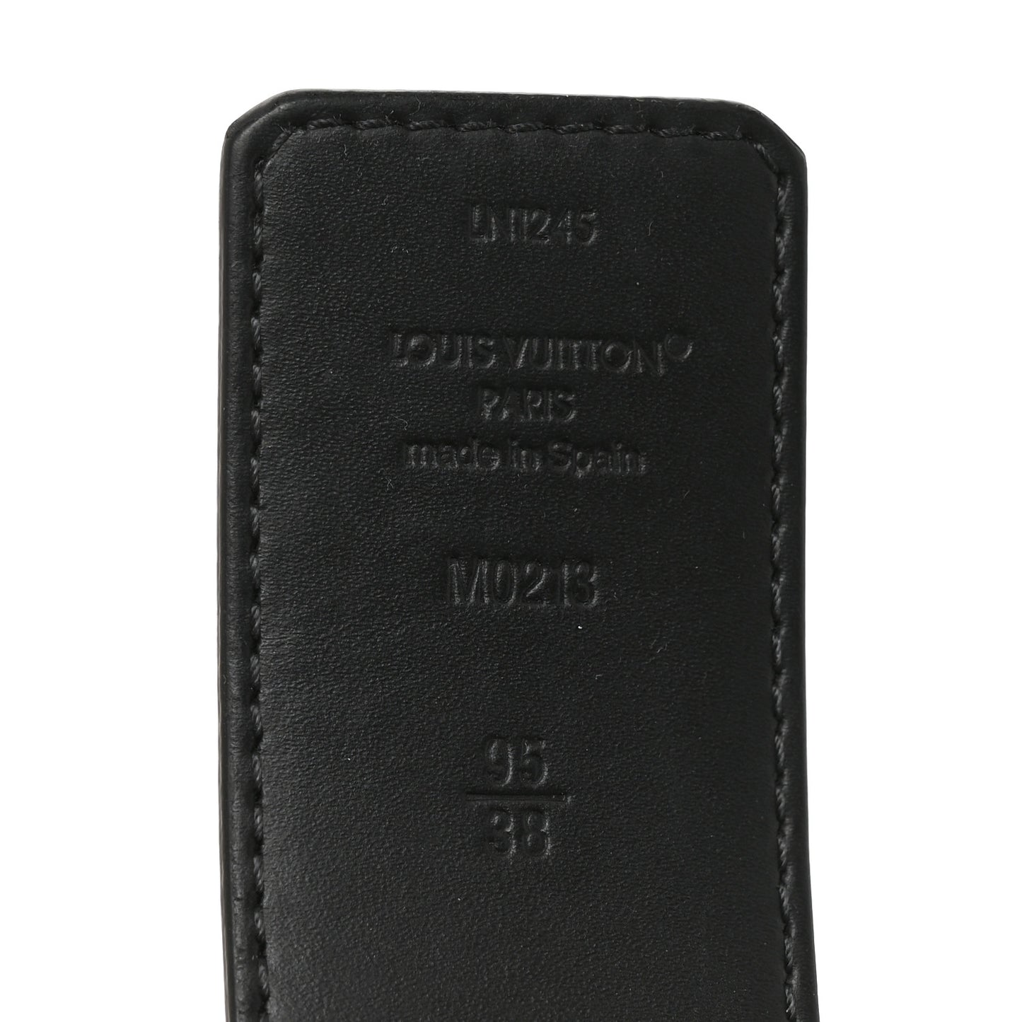 Damier Graphite 40mm LV Initiales Belt 95 38