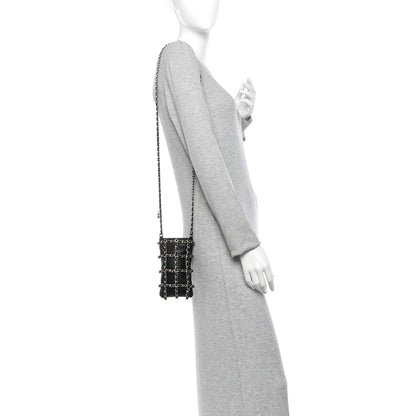 Chanel Lambskin Tech Me Out Clutch With Chain Black 2 of 10