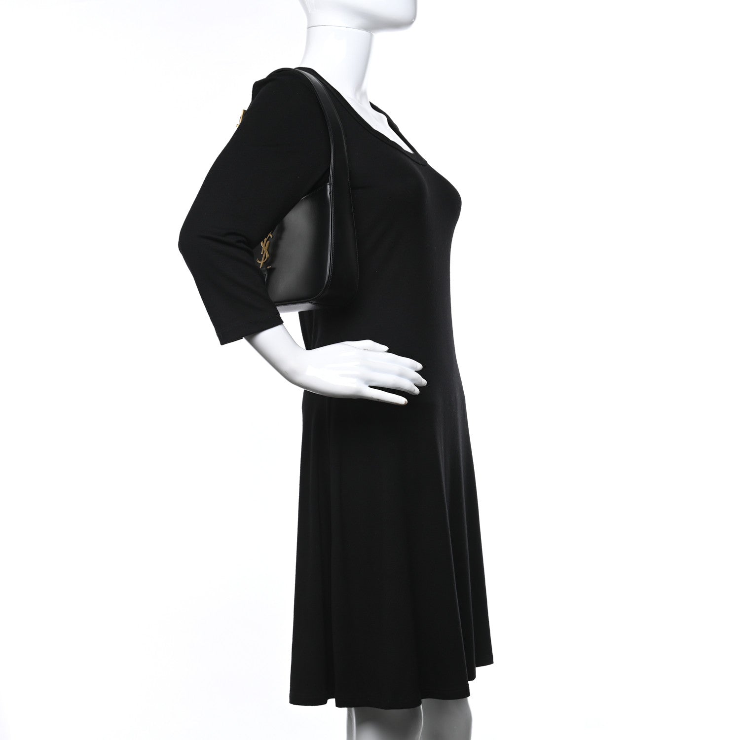 Saint Laurent Smooth Calfskin Le 5 A 7 Hobo Black 2 of 12