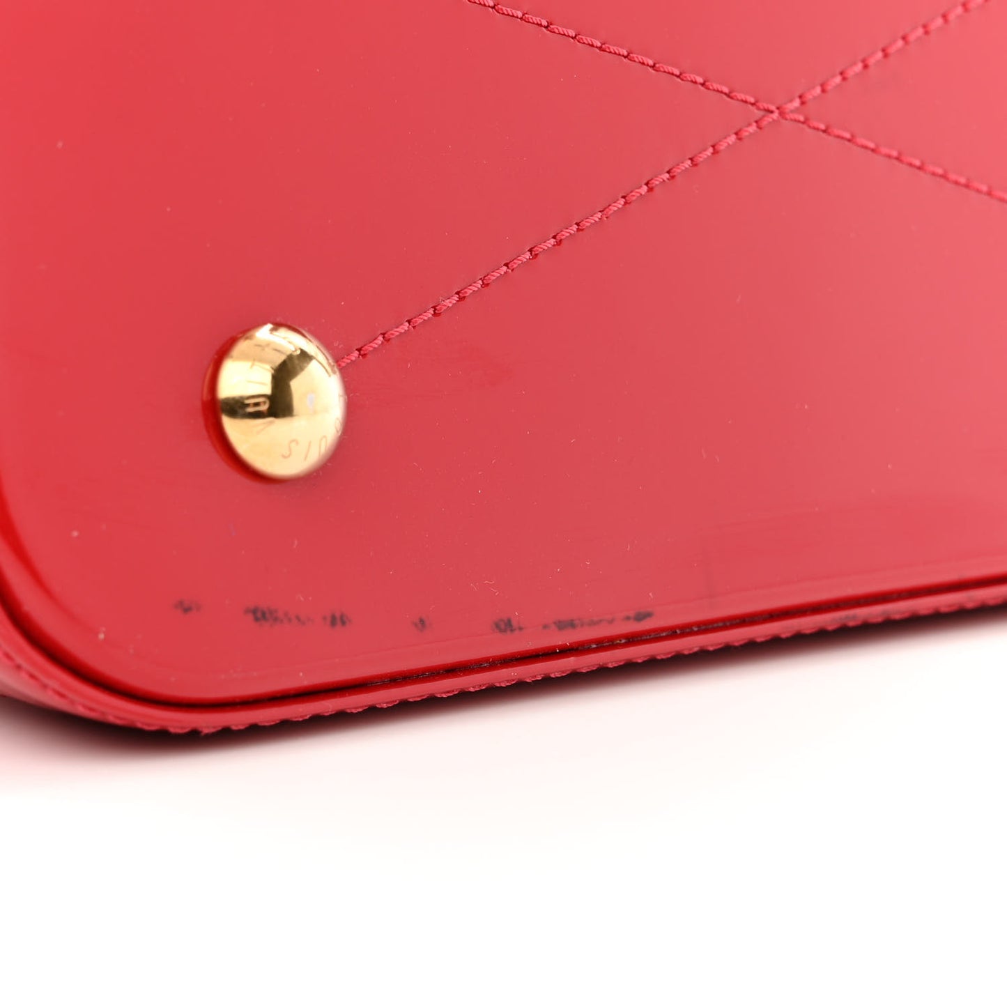 Patent Monogram Alma BB Scarlet