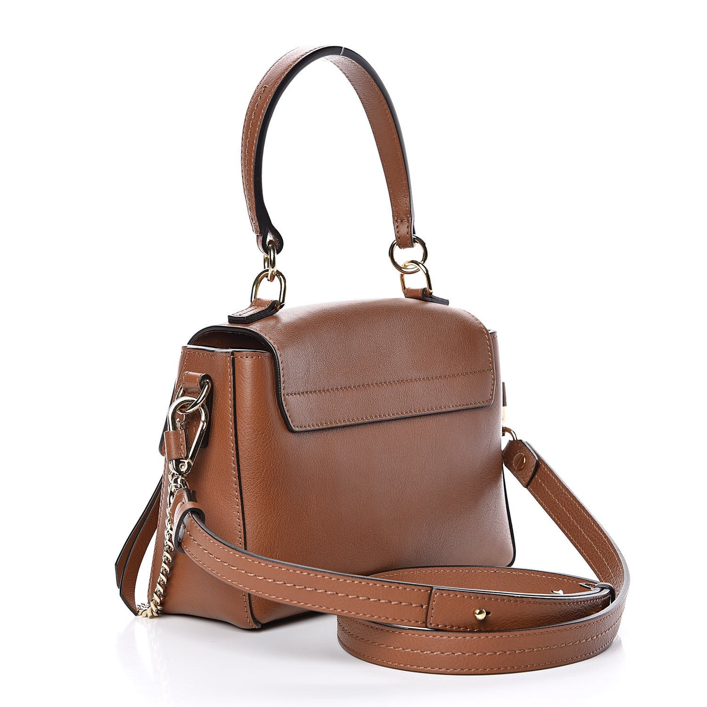 Calfskin Mini Faye Day Shoulder Bag Tan