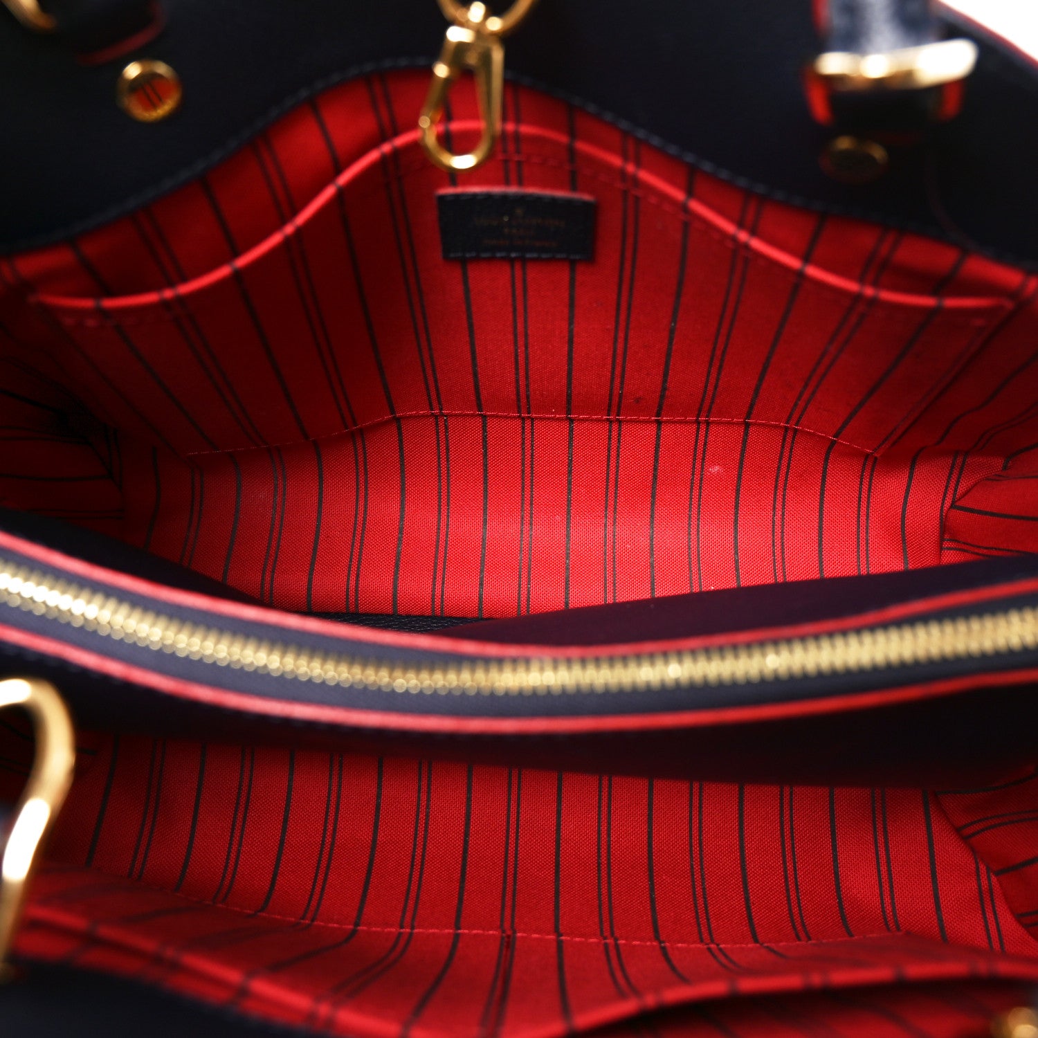 Louis Vuitton Empreinte Montaigne MM Marine Rouge 5 of 9