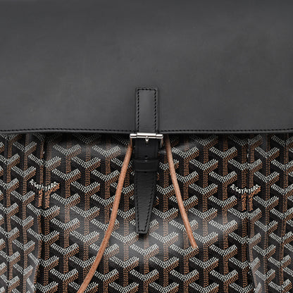 Goyard Goyardine Calfskin Alpin MM Backpack Black 8 of 15