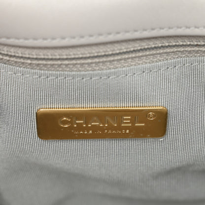 Chanel Goatskin Quilted Medium Chanel 19 Flap Grey 7 of 11