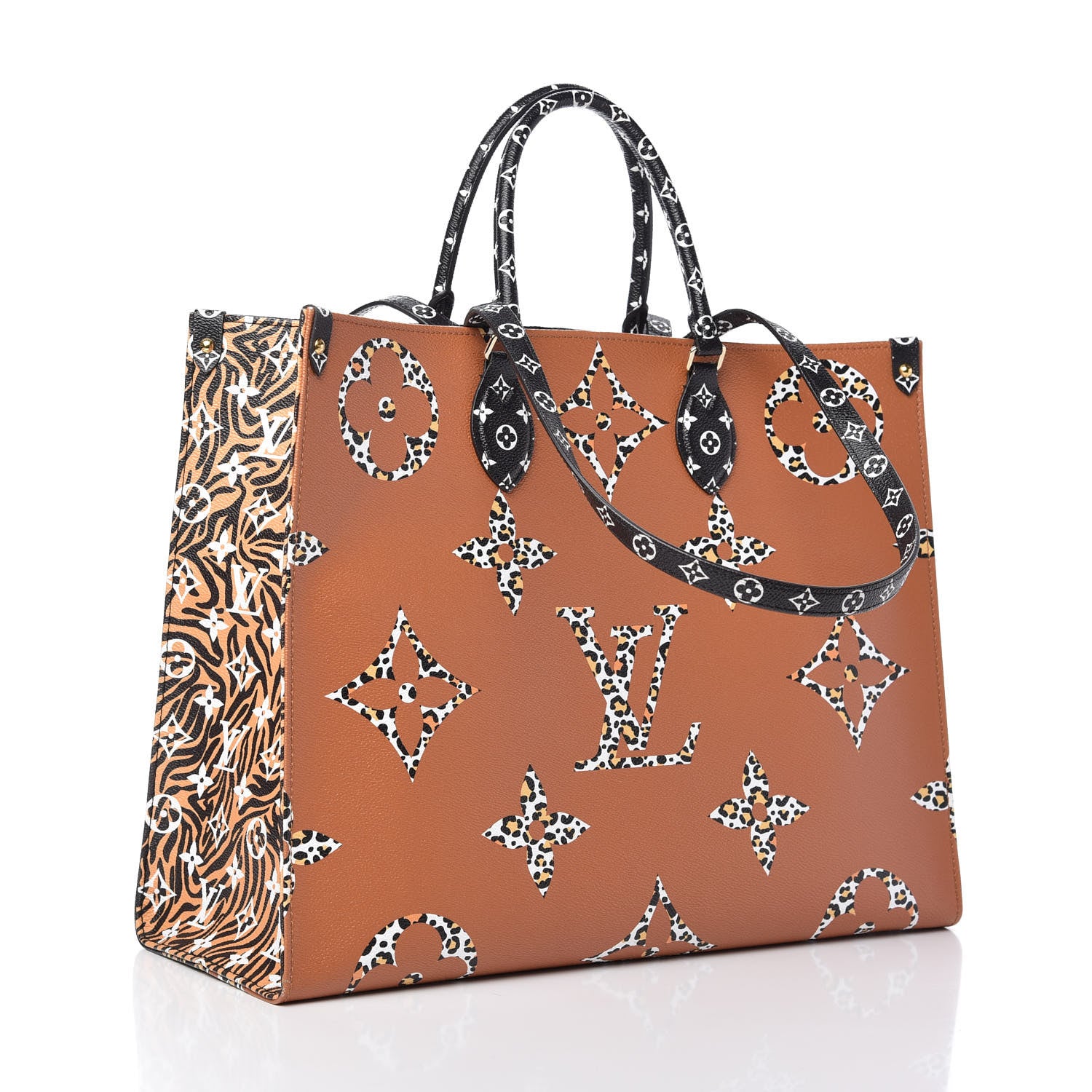 Louis Vuitton Monogram Giant Jungle Onthego GM Black 3 of 9