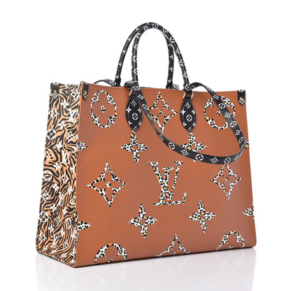 Louis Vuitton Monogram Giant Jungle Onthego GM Black 3 of 9