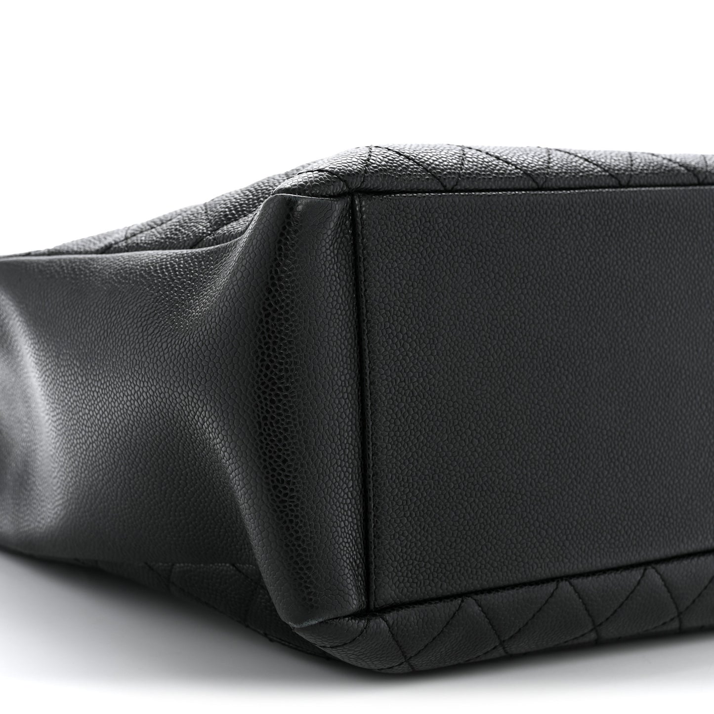 Caviar Quilted Grand Shopping Tote GST Black