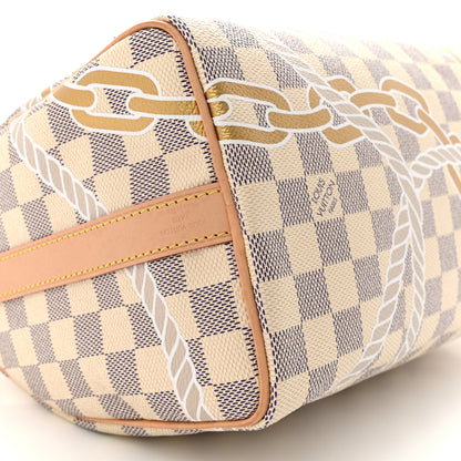 Louis Vuitton Damier Azur Nautical Speedy Bandouliere 25 8 of 14