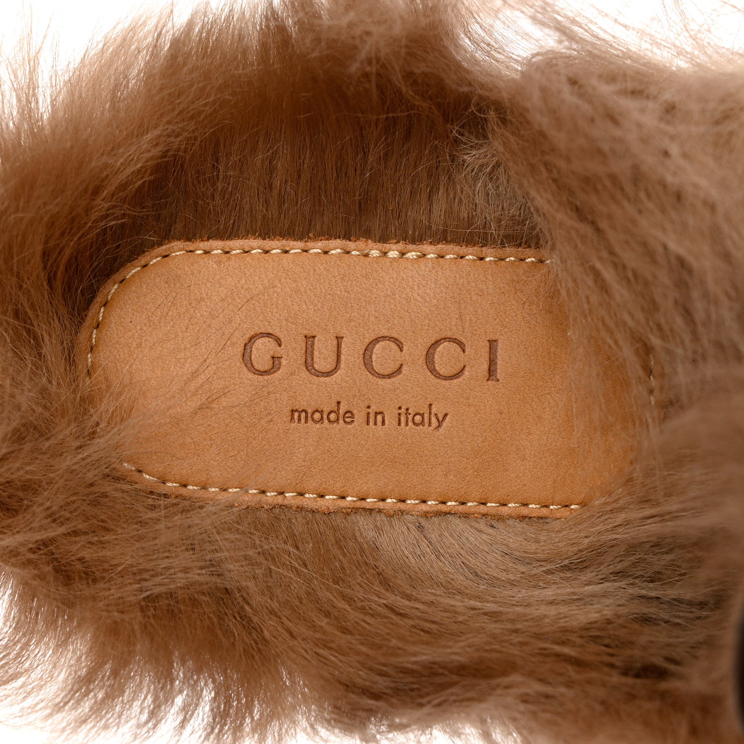 Gucci Calfskin Fur Womens Princetown Slippers 36 Brown 6 of 9