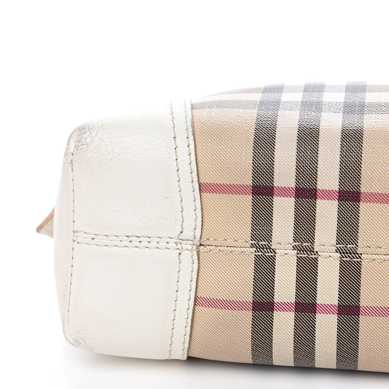 Burberry House Check Hobo White 8 of 12