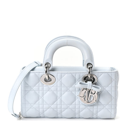 Christian Dior Lambskin Cannage Small Lady D-Joy Light Blue 1 of 9