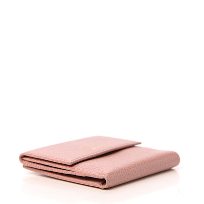 Gucci Dollar Calfskin Swing French Flap Wallet Soft Pink 3 of 5
