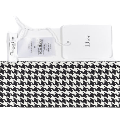 Christian Dior Silk Mitzah Scarf Black White 4 of 4