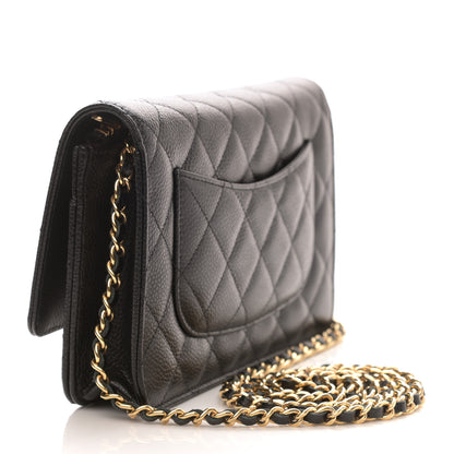 Chanel Caviar Quilted Wallet On Chain WOC Black 3 of 10