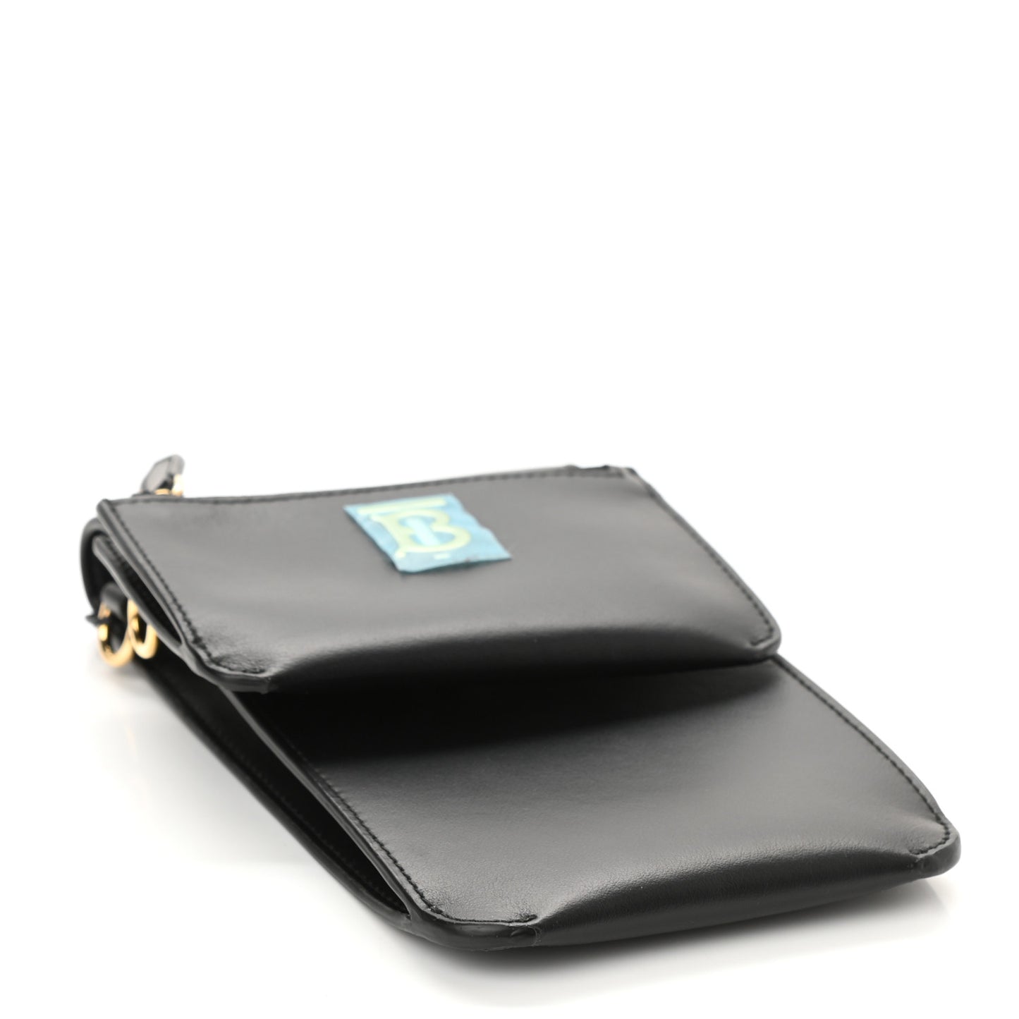 Smooth Calfskin TB Robin Multi Pouch Black