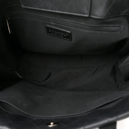 Chanel Calfskin Quilted Small Easy Shopping Tote Black 4 of 13