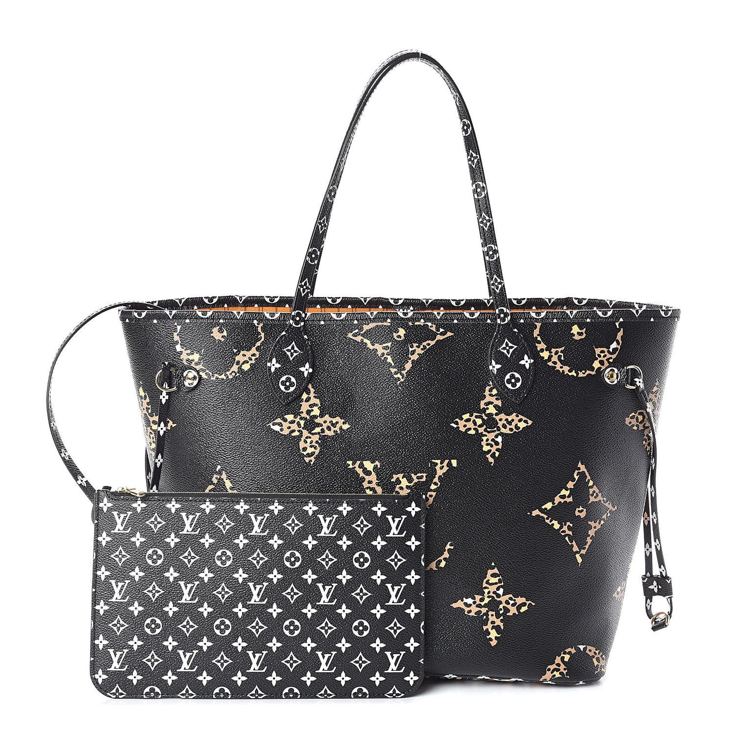 Monogram Giant Jungle Neverfull MM Black