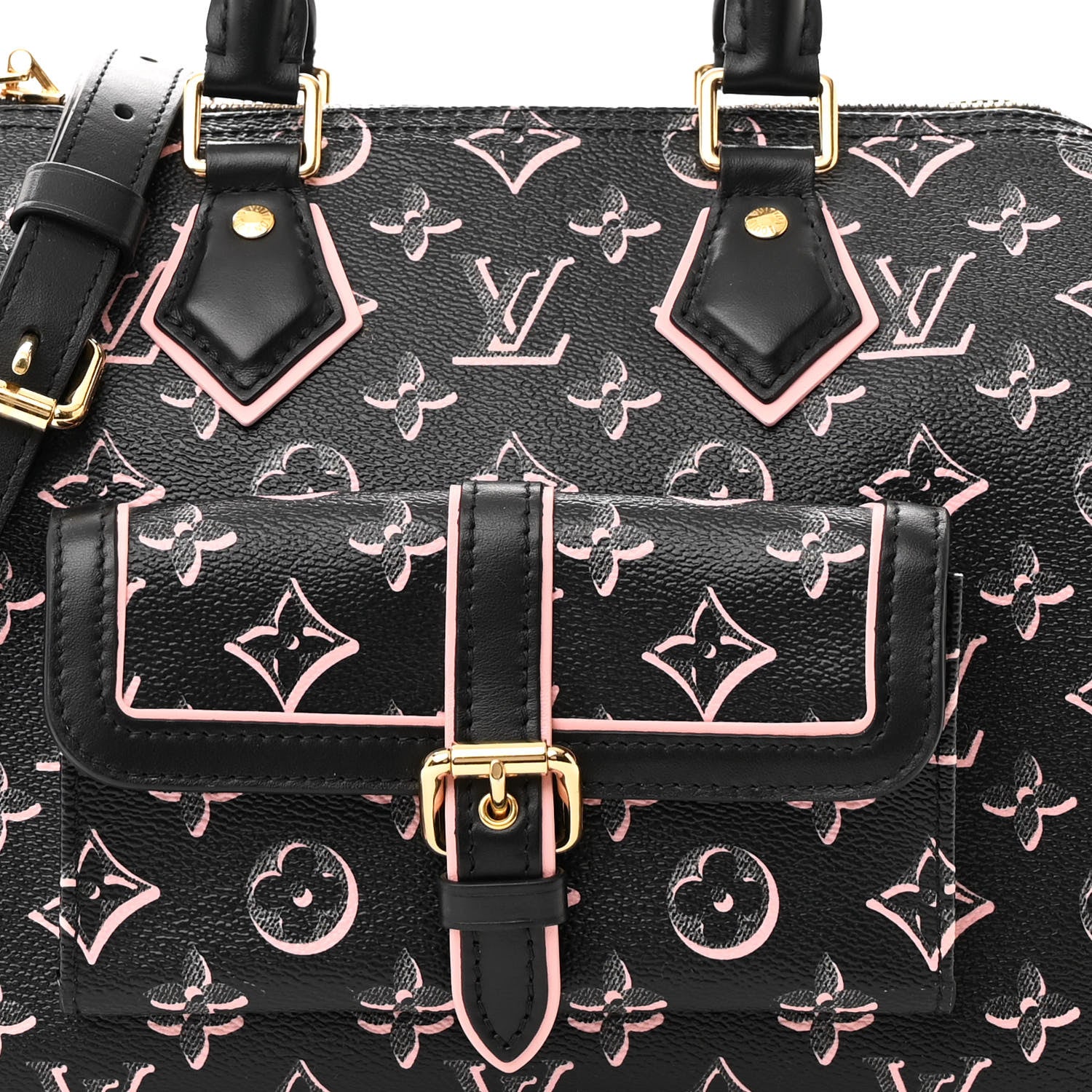 Louis Vuitton Monogram Fall for You Speedy Bandouliere 25 Black 7 of 14
