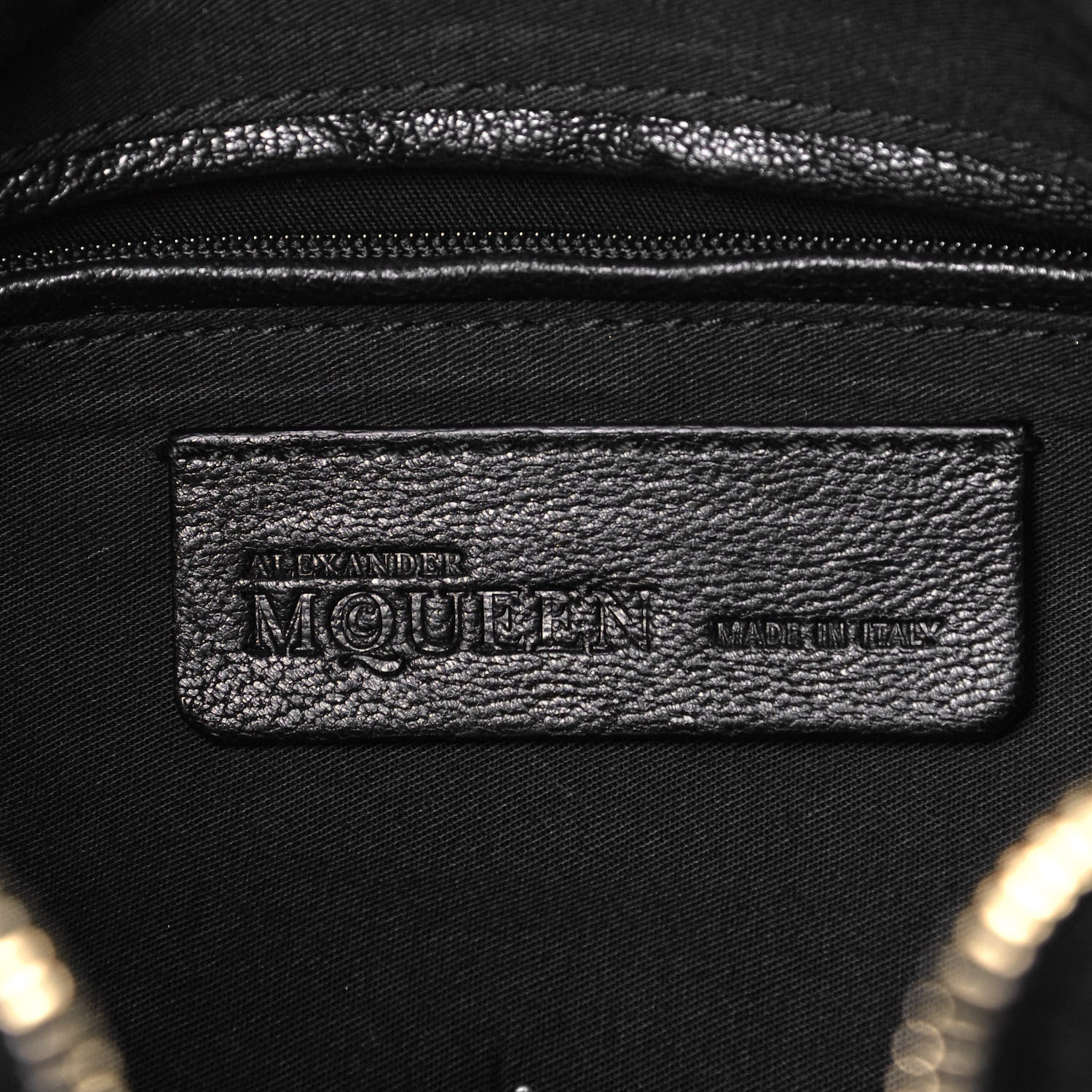 Alexander McQueen Calfskin De Manta Clutch Black 5 of 8