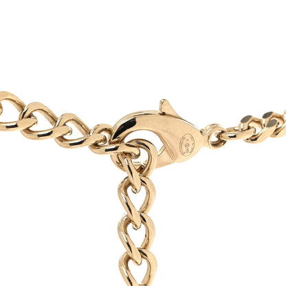 Chanel Crystal Chain CC Link Choker Gold Silver 4 of 5