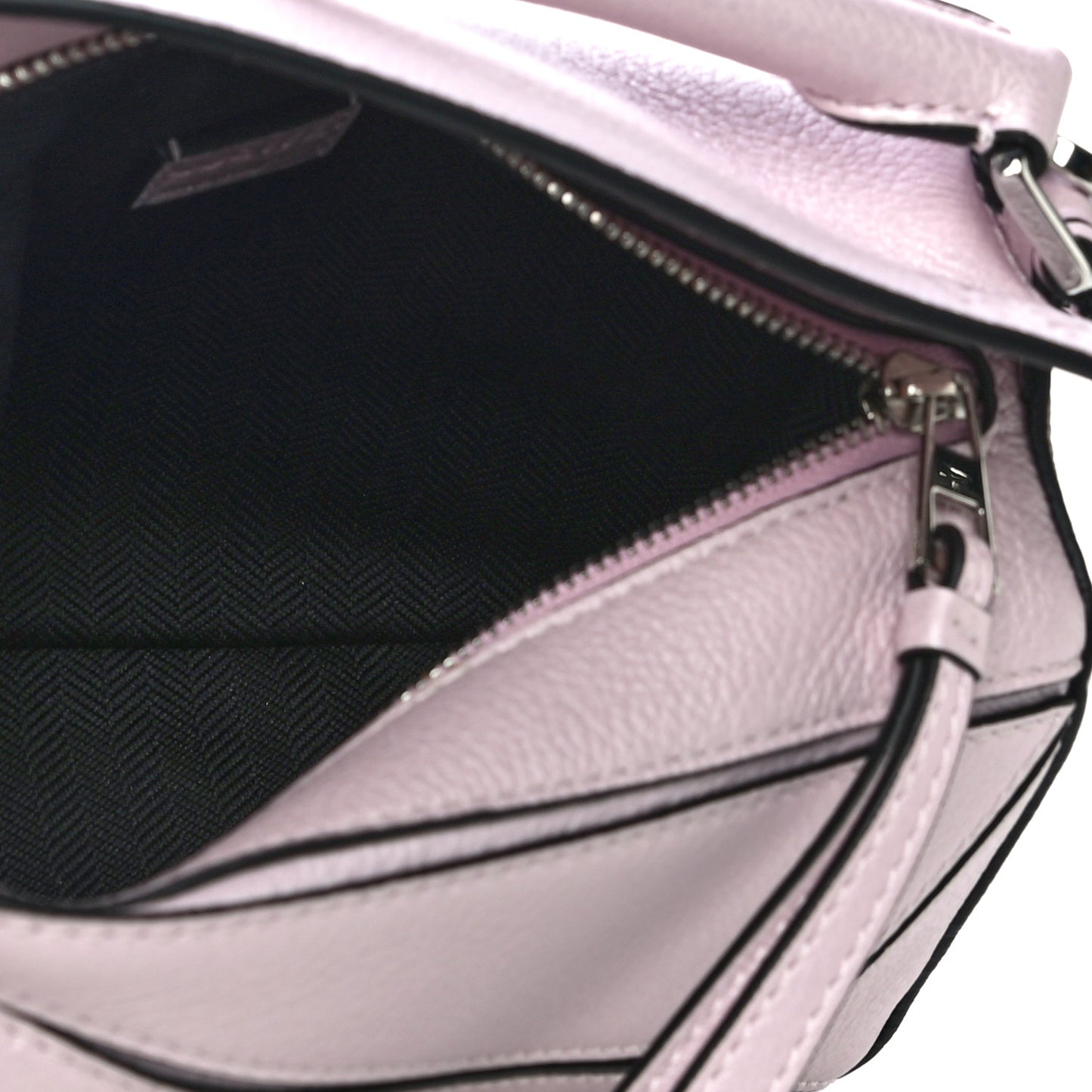 Calfskin Mini Puzzle Bag Icy Pink