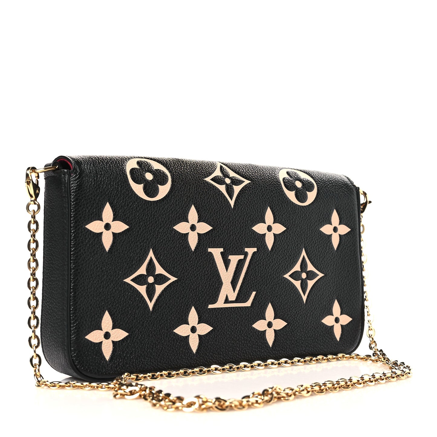 Empreinte Monogram Giant Felicie Pochette Black Beige