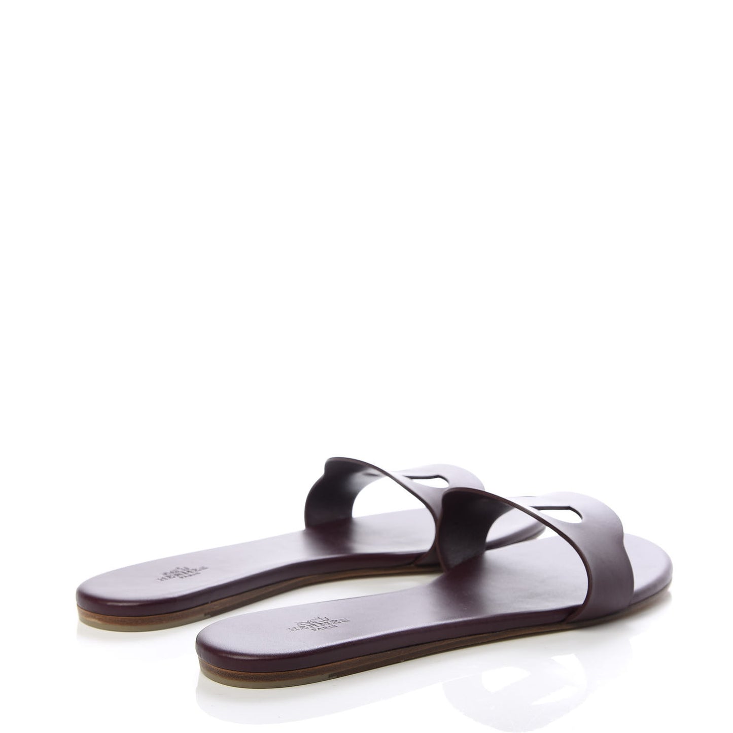 Calfskin Lisboa Sandals 40.5 Bordeaux