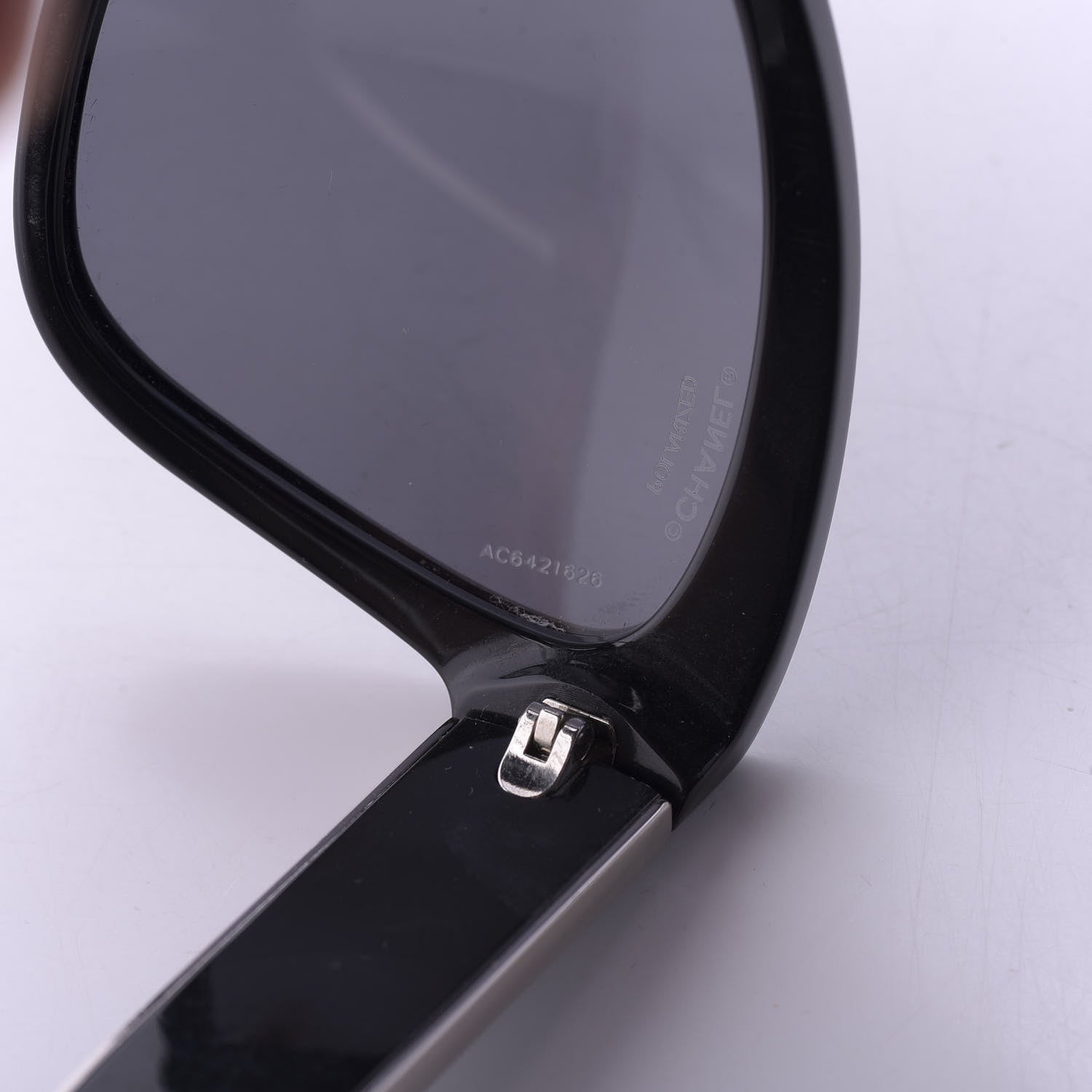 Chanel Acetate Polarized CC Cat Eye Sunglasses 5271 Black 5 of 10