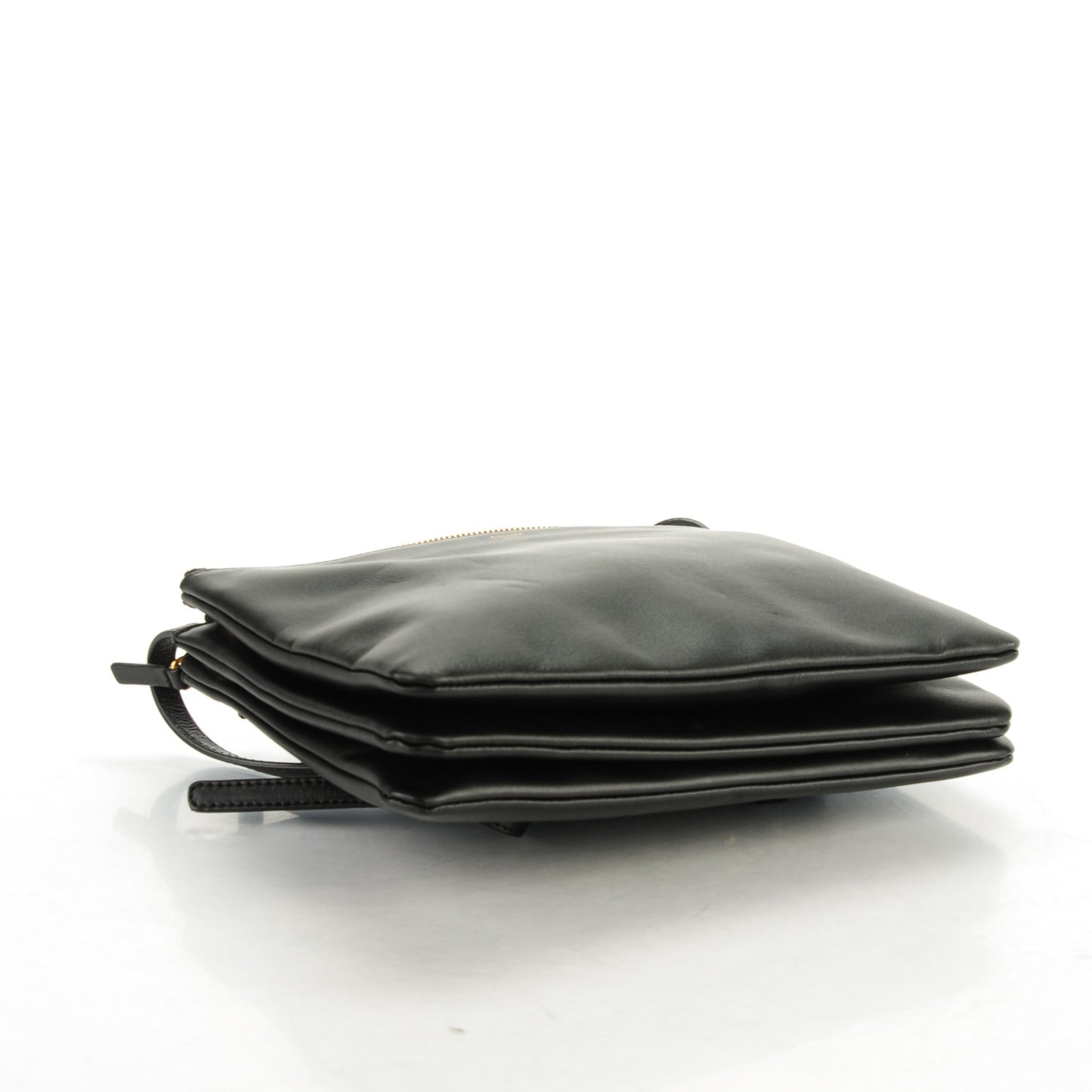 Lambskin Large Trio Crossbody Bag Black
