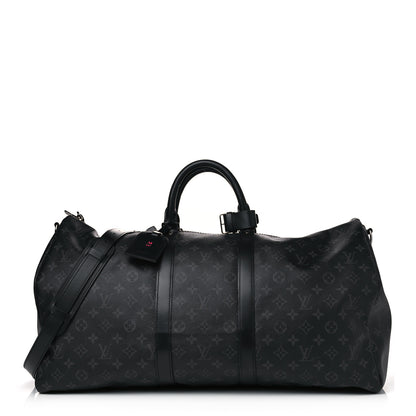 Louis Vuitton Monogram Eclipse Keepall Bandouliere 55 1 of 10