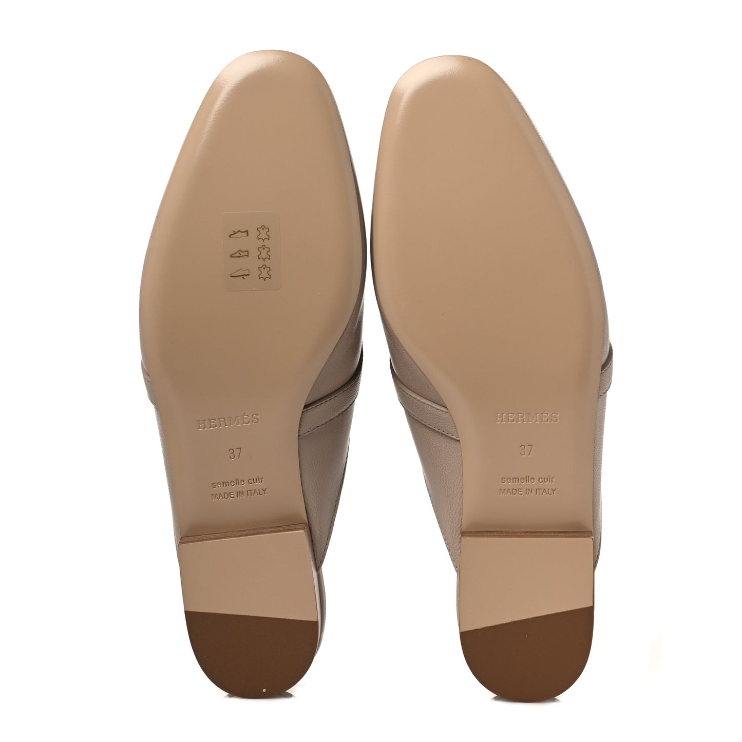 Calfskin Oz Mules 37 Blanc Gomme