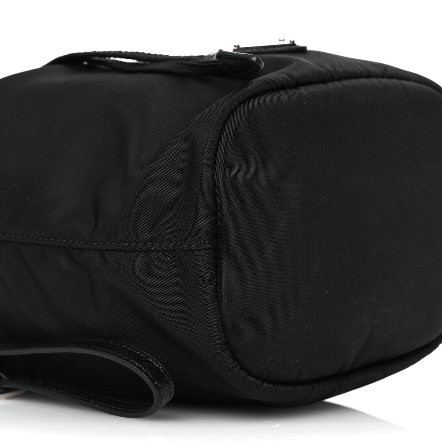 Re-Nylon Vela Drawstring Wristlet Pouch Black
