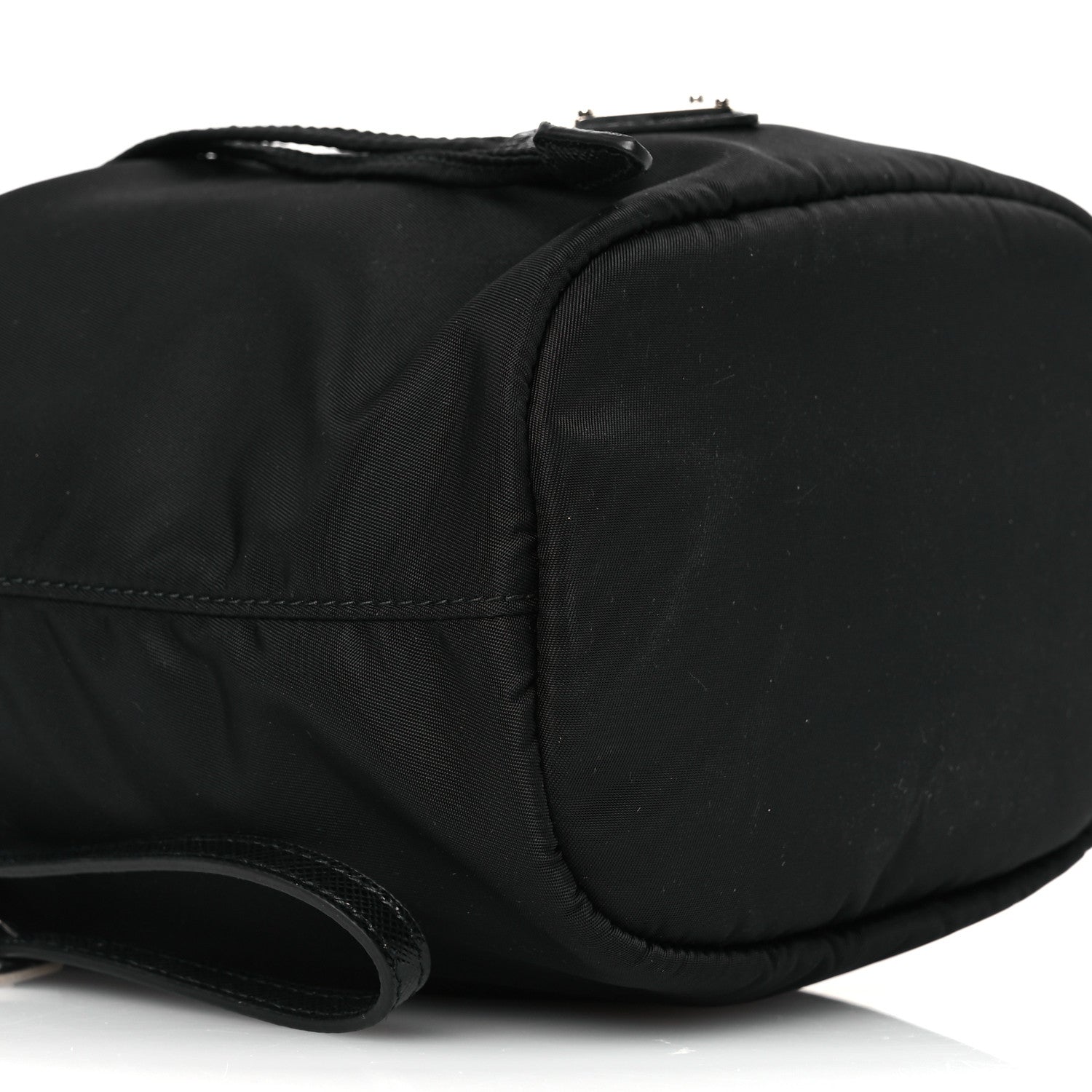 Prada Re-Nylon Vela Drawstring Wristlet Pouch Black 10 of 11
