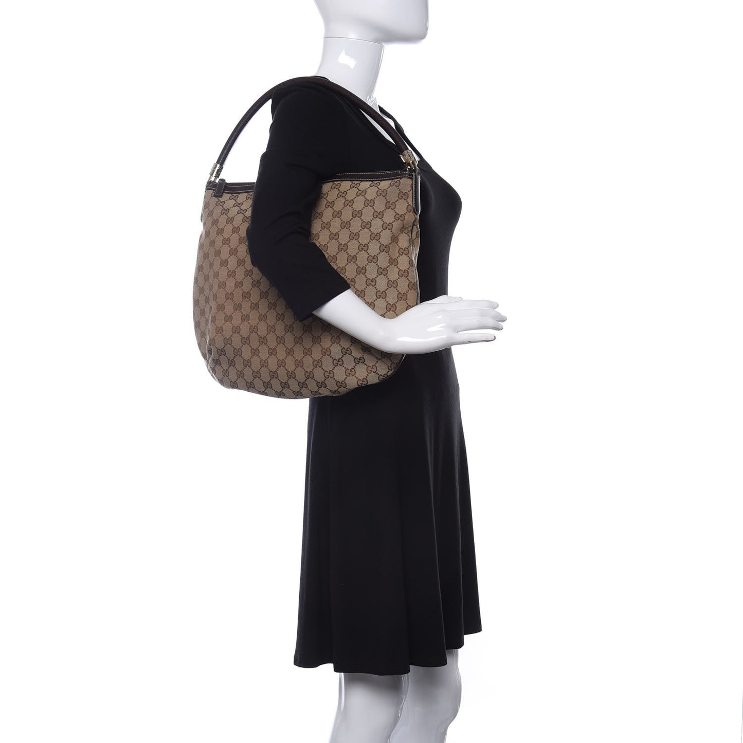 Monogram Hobo Dark Brown