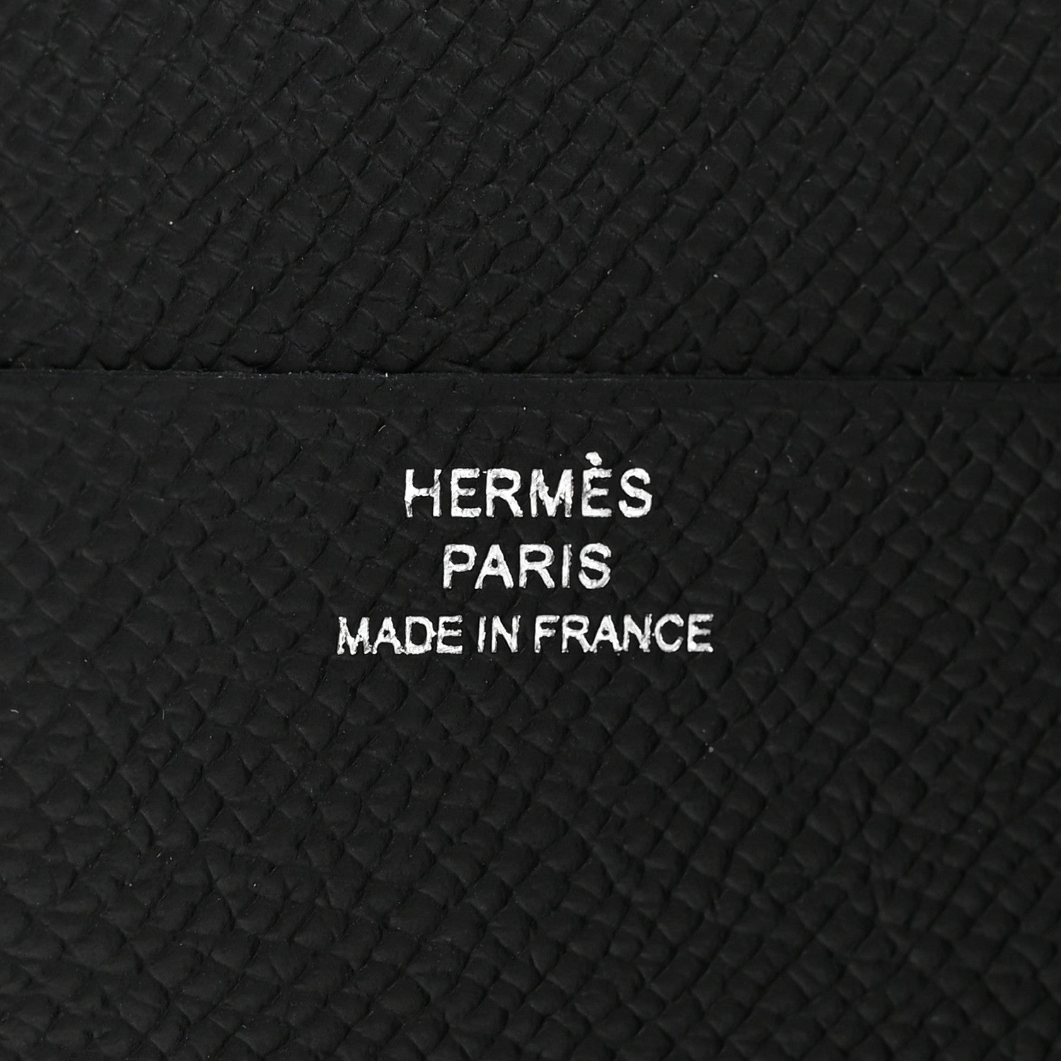 Hermes Epsom Tri-Fold Compact Monochrome Bearn Wallet Black 6 of 8