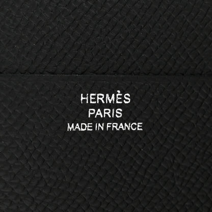 Hermes Epsom Tri-Fold Compact Monochrome Bearn Wallet Black 6 of 8