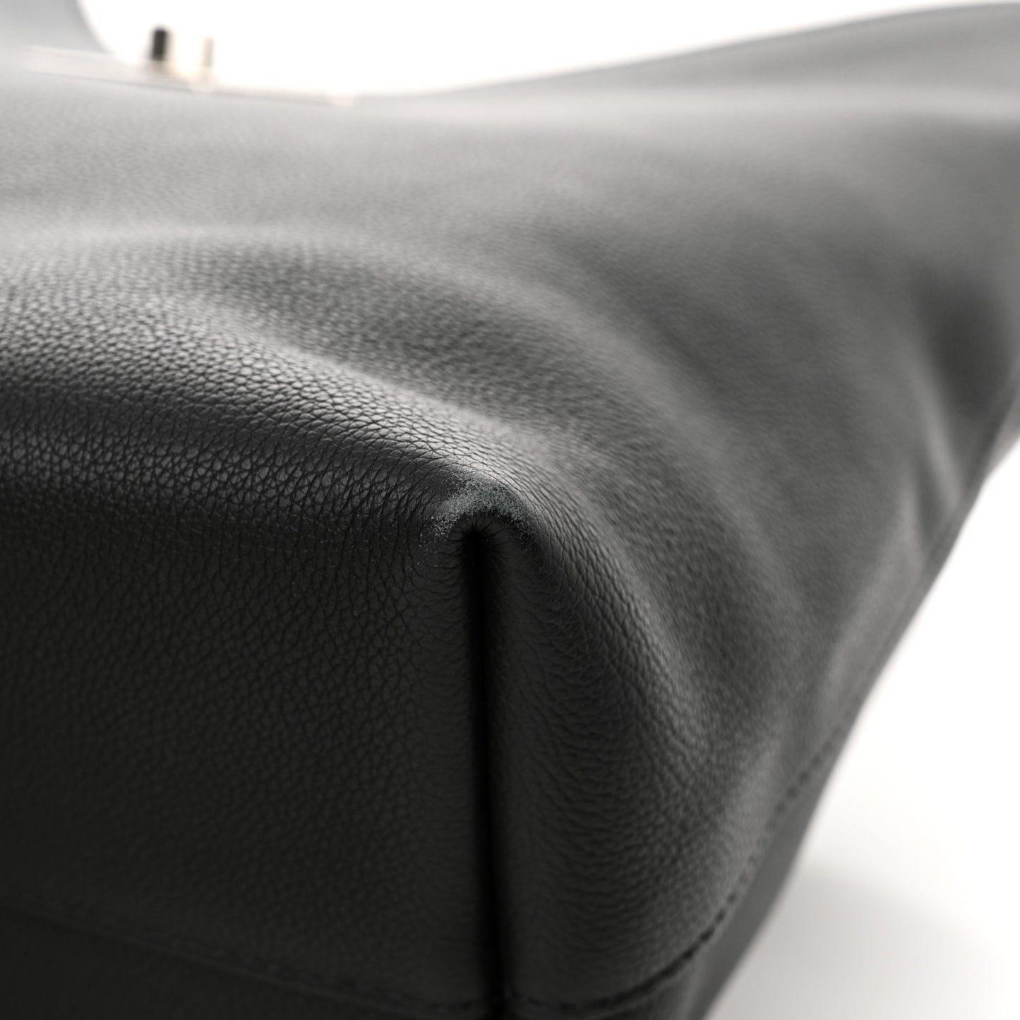 Calfskin Lockme Hobo Black