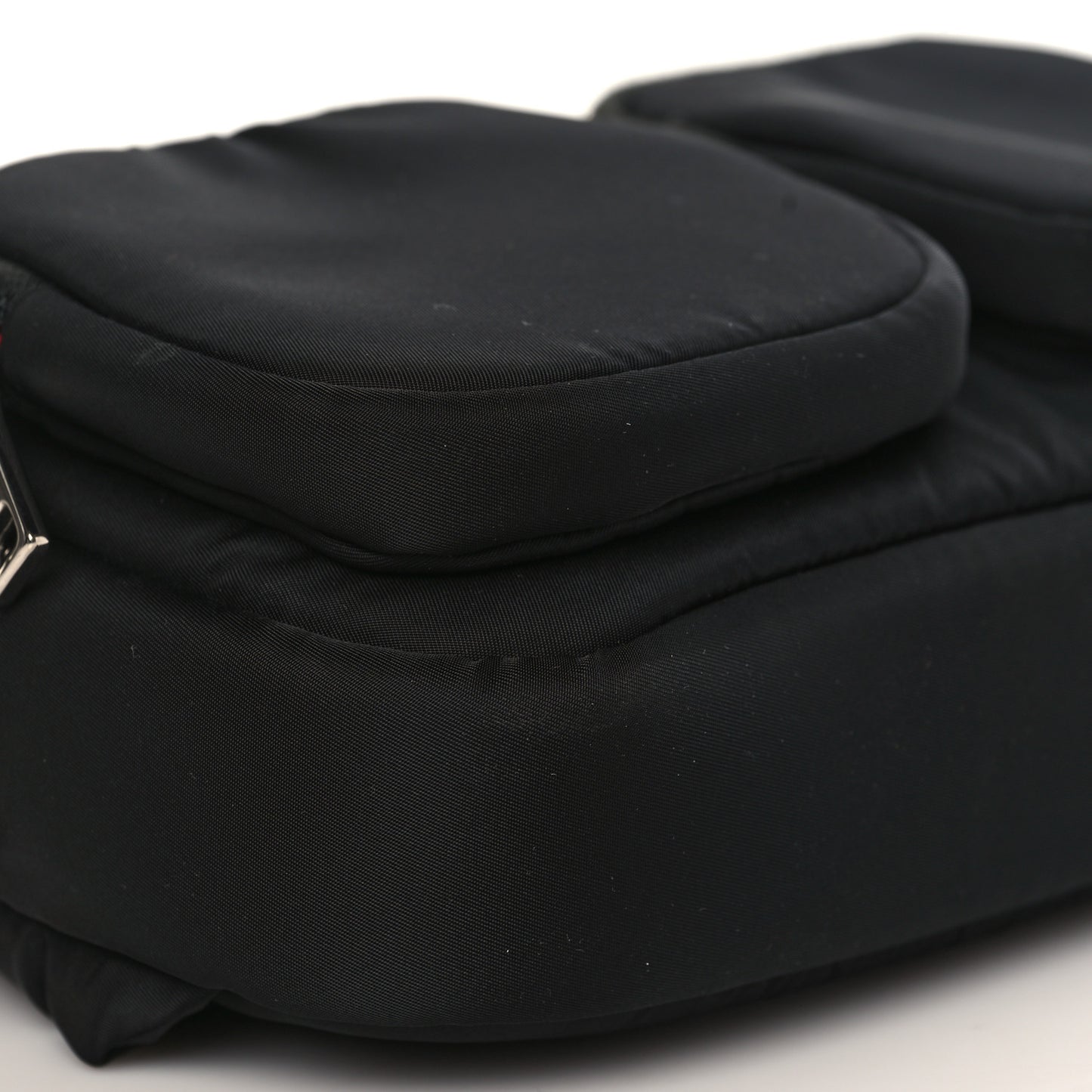 Tessuto Nylon Pocket Cargo Belt Bag Black Fuoco