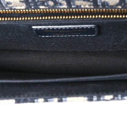 Christian Dior Oblique 30 Montaigne Flap Bag Blue 5 of 10