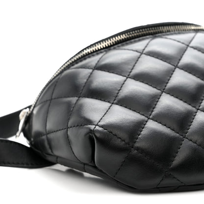 Chanel Lambskin Quilted Waist Belt Bag Black 9 of 10