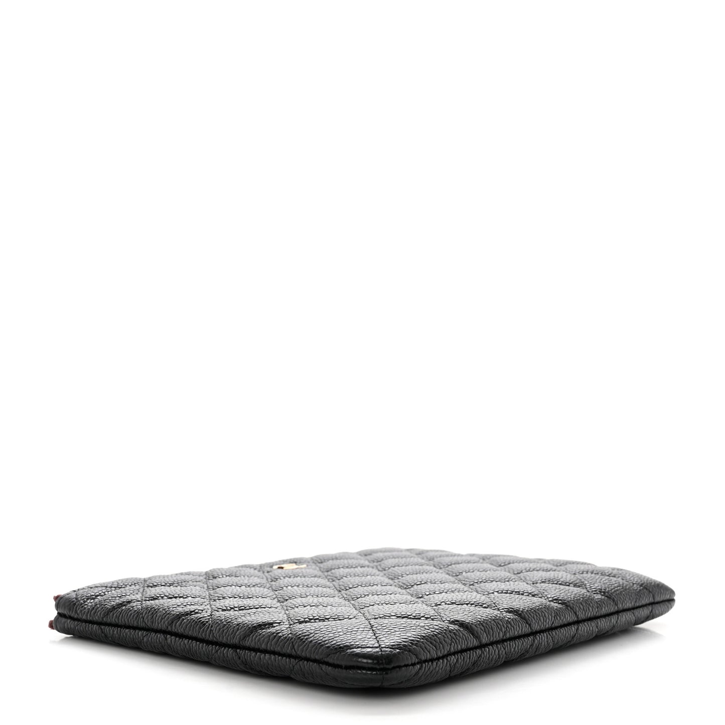 Caviar Quilted Medium Cosmetic Case Black